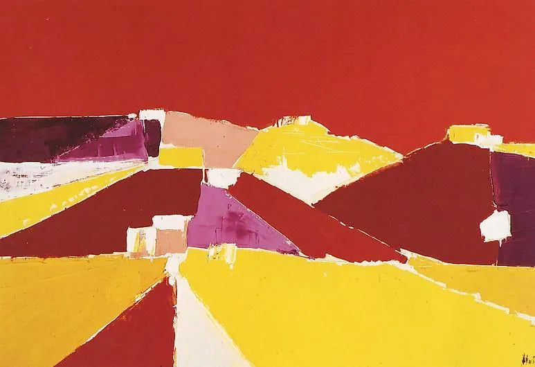 Agrigente - Nicolas de Staël image 1 reproduction de peinture à l’huile