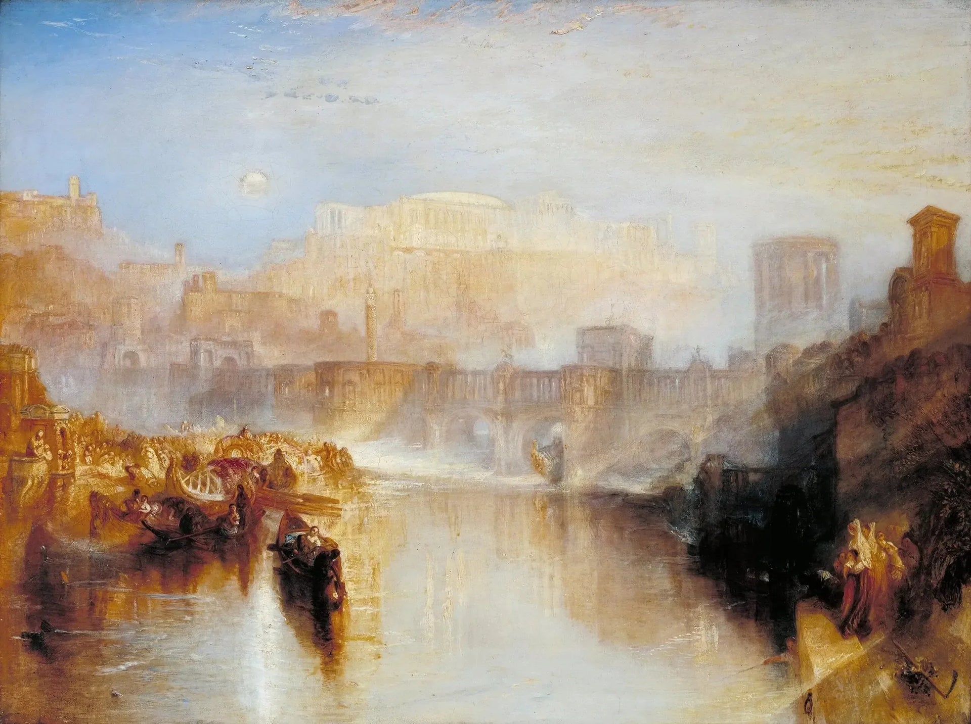 Agrippina Landing with the Ashes of Germanicus - J. M. W. Turner image 1 reproduction réalisée par Alpha Reproduction