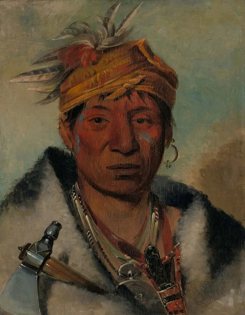 Ah-yaw-ne-tak-oár-ron, un guerrier - George Catlin