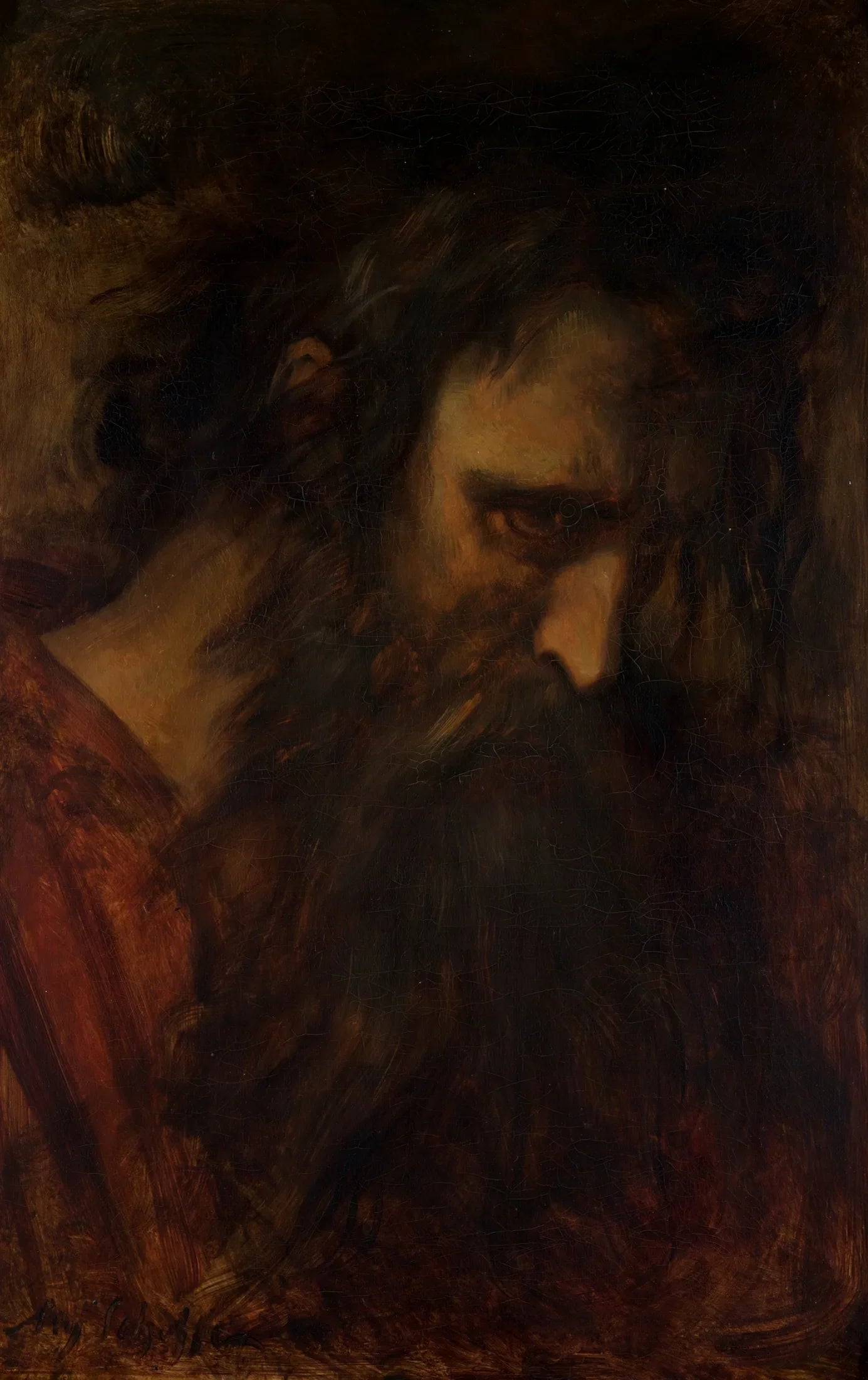 Ahasverus of De wandelende jood - Ary Scheffer image 1 reproduction réalisée par Alpha Reproduction