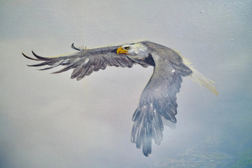 Aigles en Vol | 200 x 170 cm image 12 reproduction réalisée par Alpha Reproduction