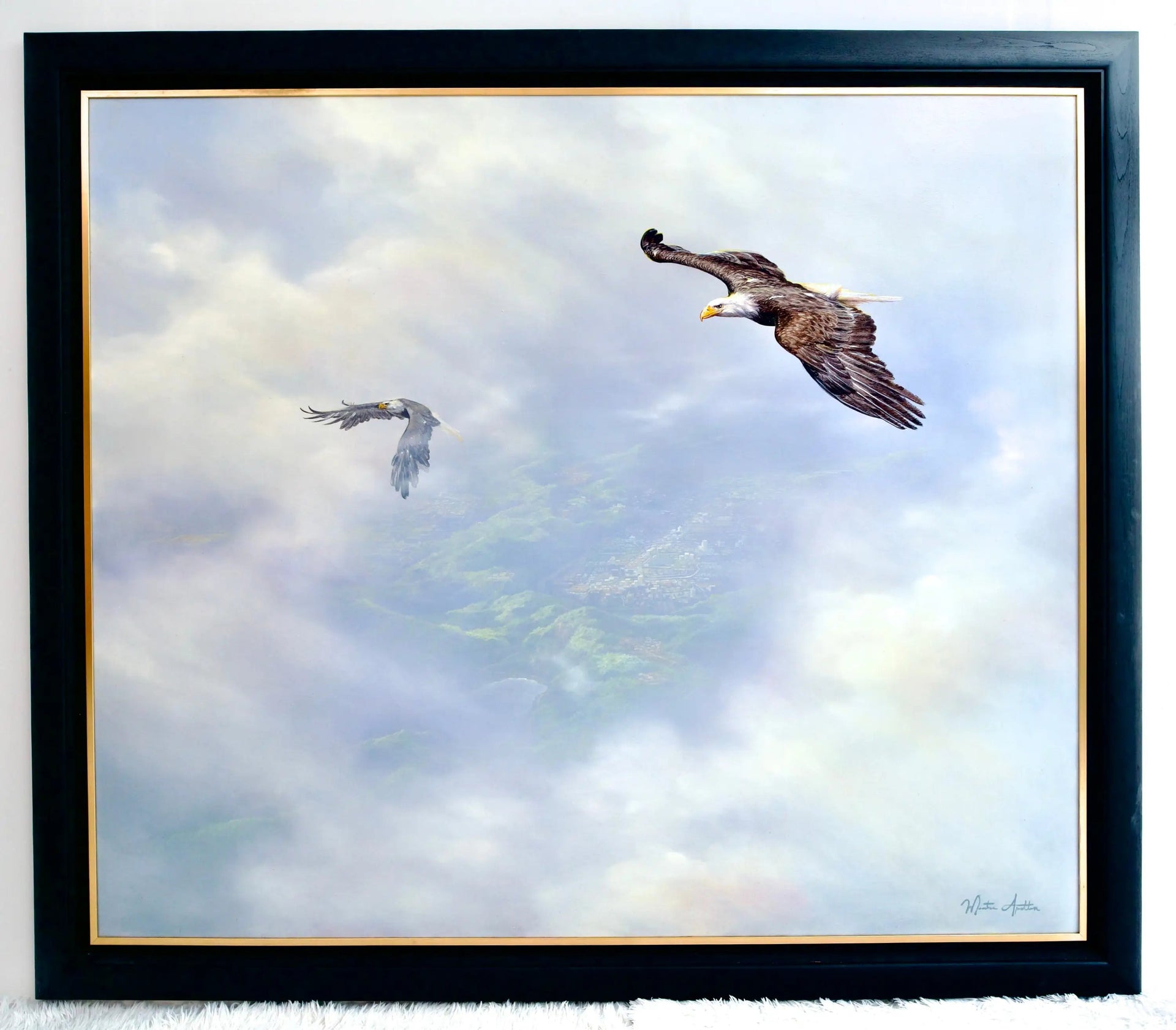 Aigles en Vol | 200 x 170 cm image 17 copie peinte à la main à l’huile