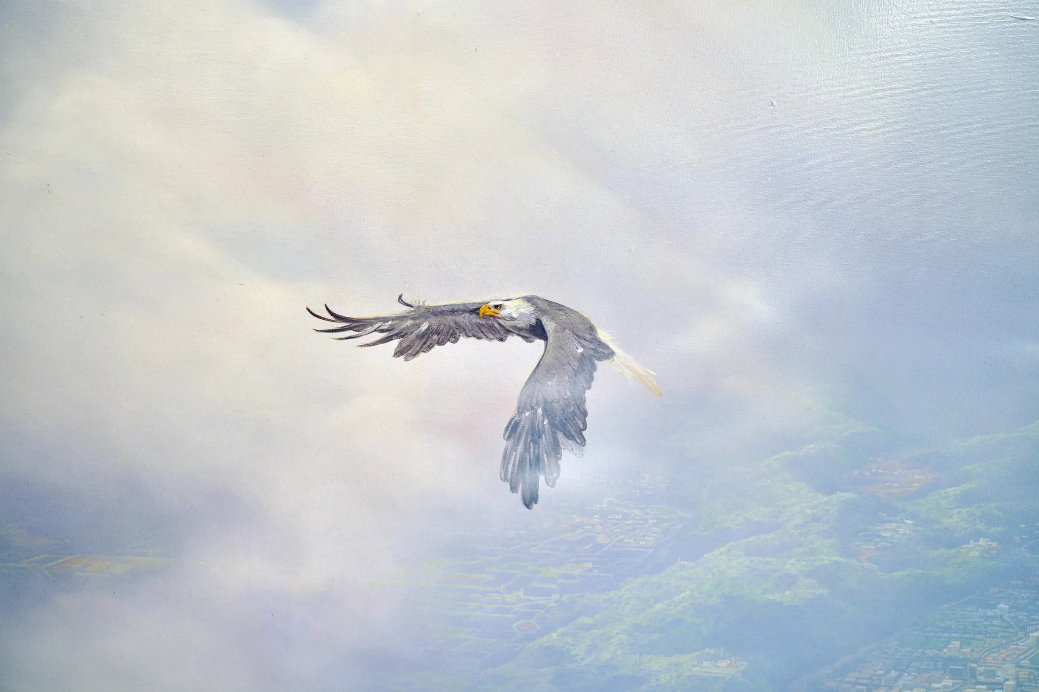 Aigles en Vol | 200 x 170 cm image 5 reproduction réalisée par Alpha Reproduction