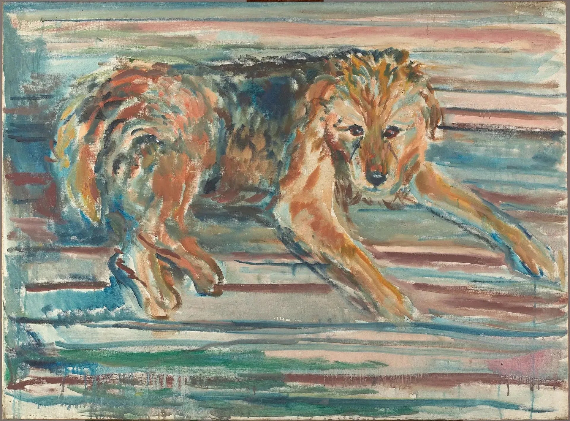 Airdale Terrier - Edvard Munch image 1 reproduction de peinture à l’huile