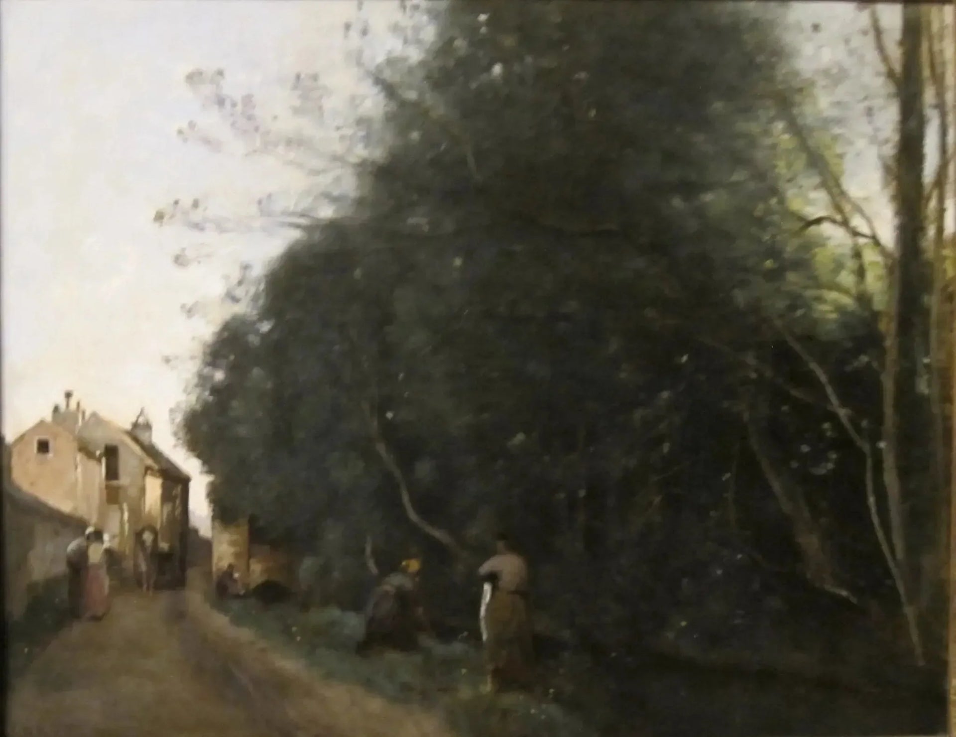Aiserey, Côte-d'Or - Jean-Baptiste Camille Corot image 1 copie de tableau peinte à la main