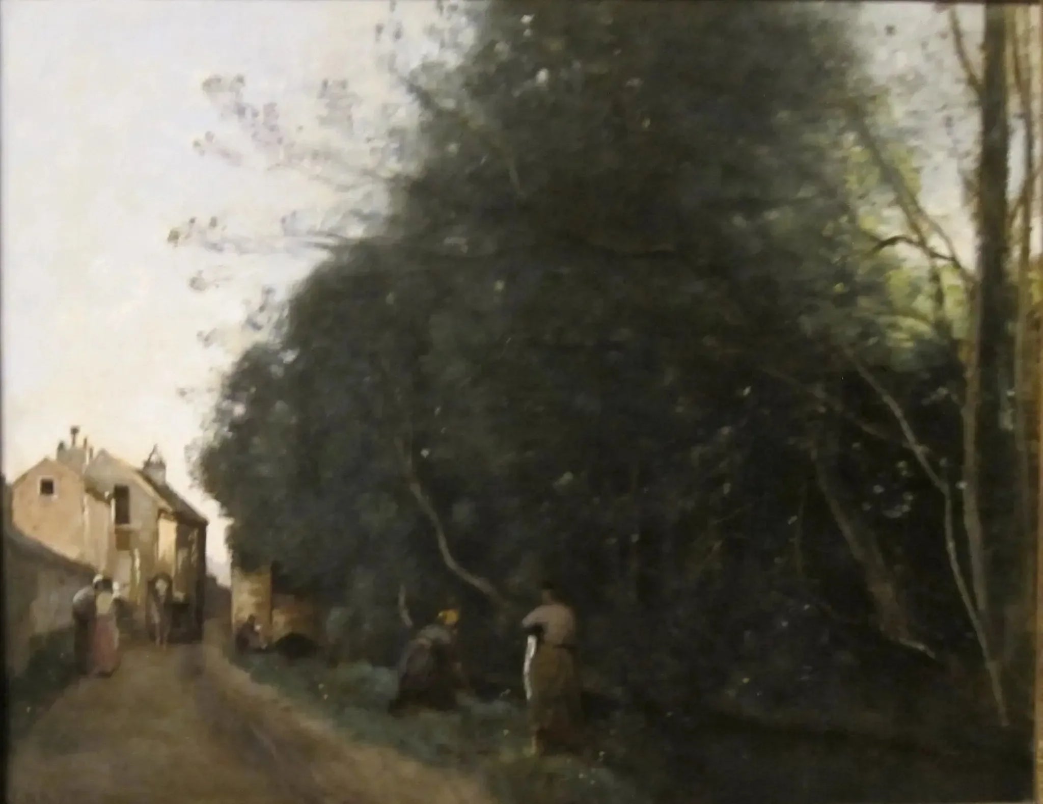 Aiserey, Côte-d'Or - Jean-Baptiste Camille Corot image 1 copie de tableau peinte à la main