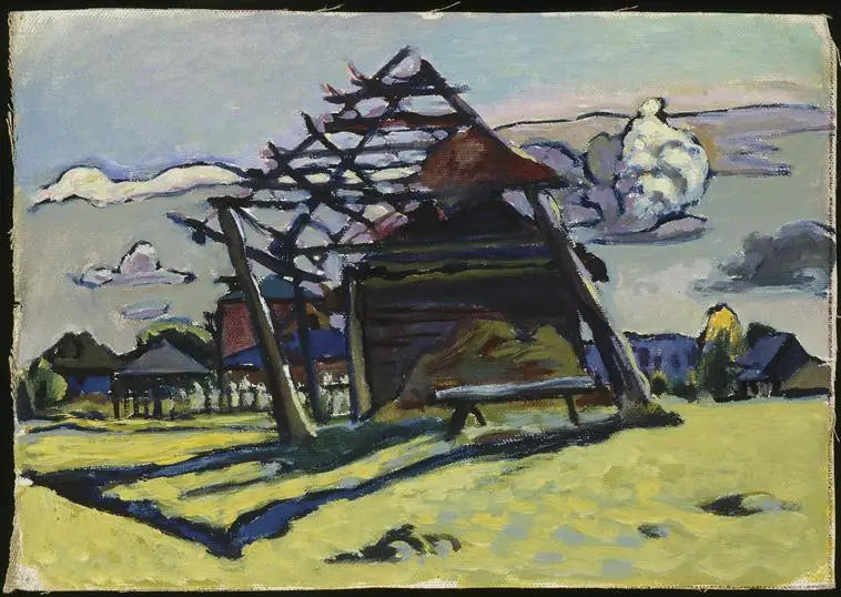 Akhtyrka, charpente pour un tas de foin et ferme - Vassily Kandinsky