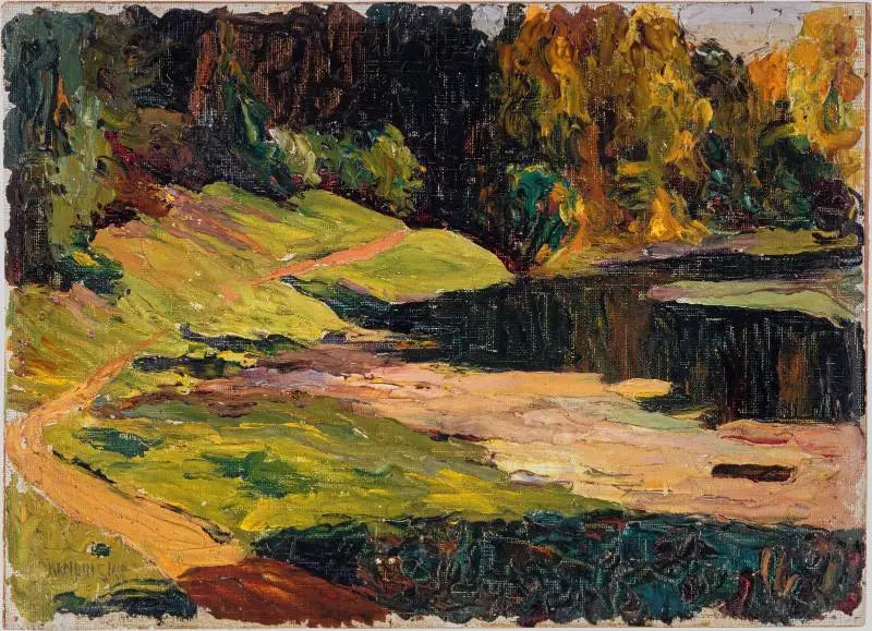 Akhtyrka, parc - Vassily Kandinsky image 1 reproduction de peinture à l’huile
