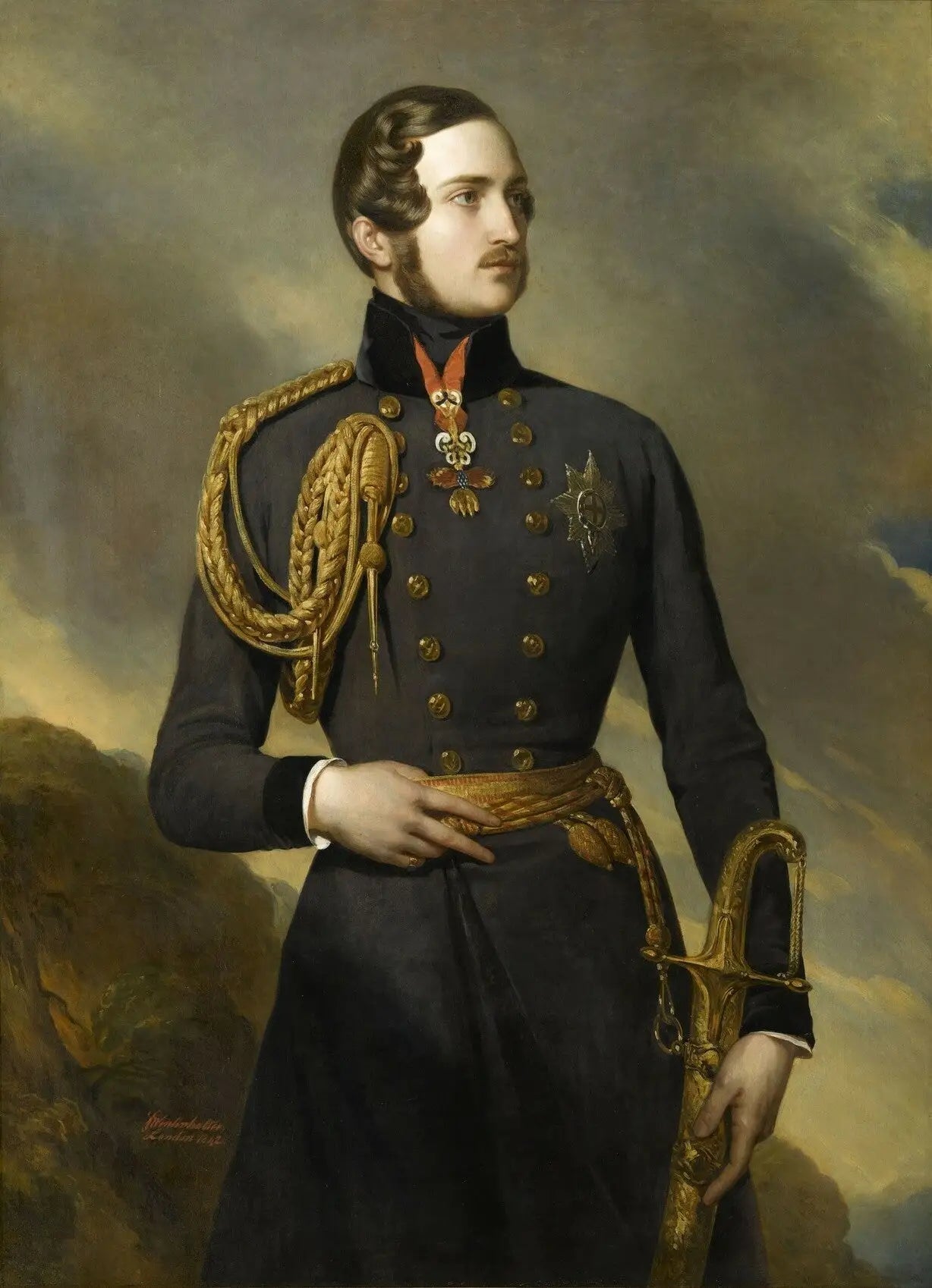 Albert de Saxe-Cobourg-Gotha, prince consort (1819-1861) - Franz Xaver Winterhalter image 1 reproduction de peinture à l’huile