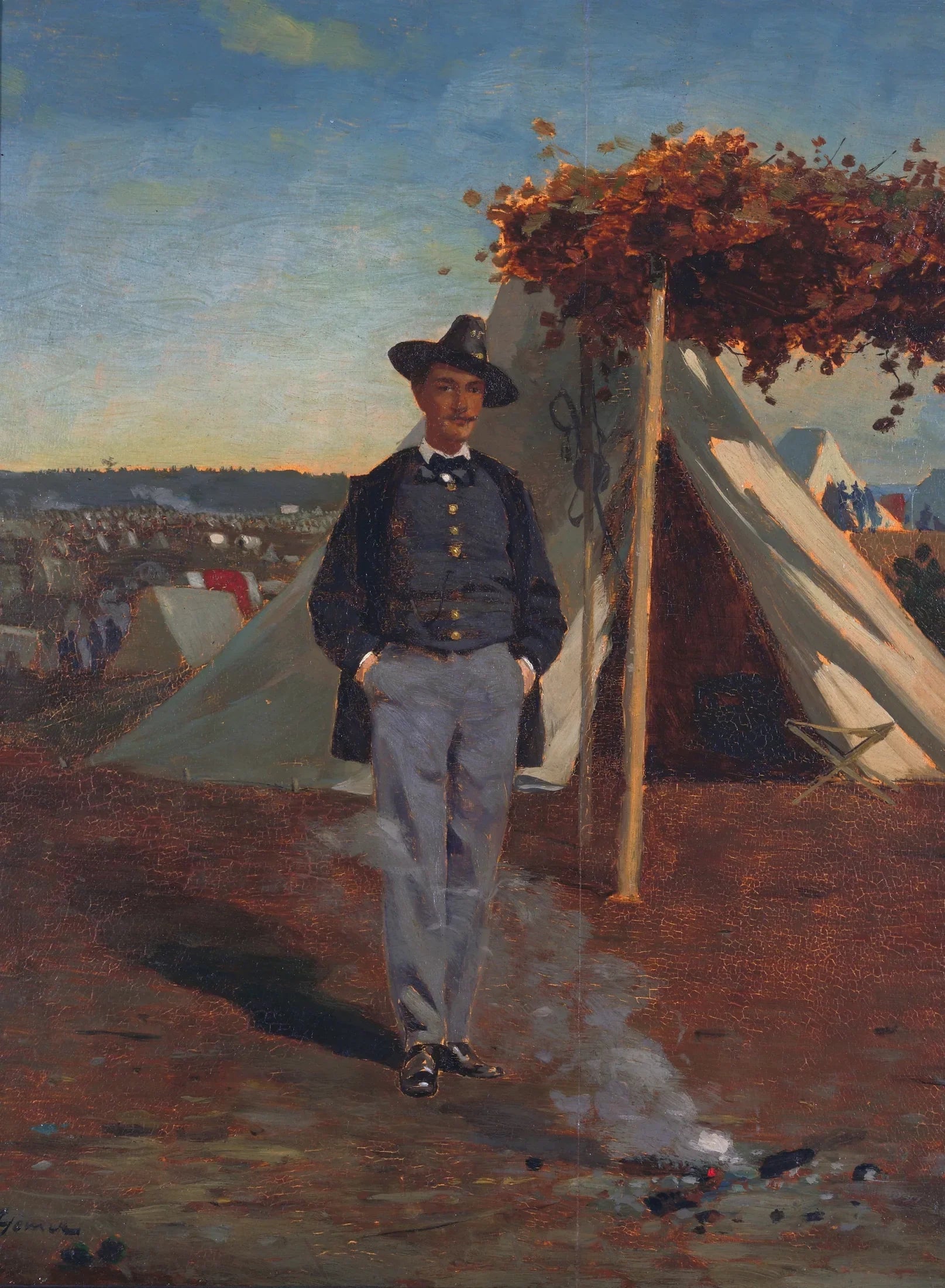 Albert Post (1843-1872) - Winslow Homer image 1 tableau peint à l’huile sur toile