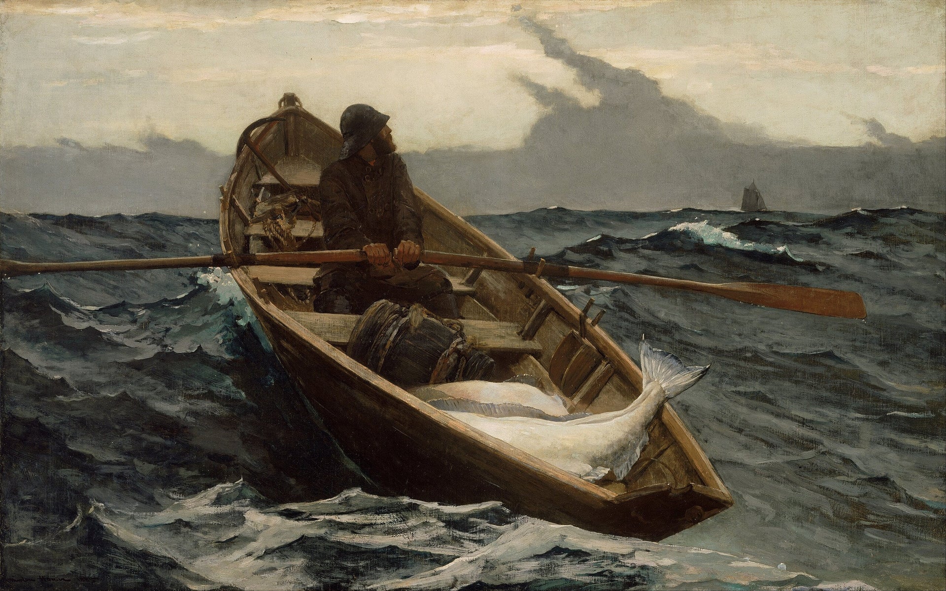 Alerte au brouillard - Winslow Homer image 1 reproduction de peinture à l’huile