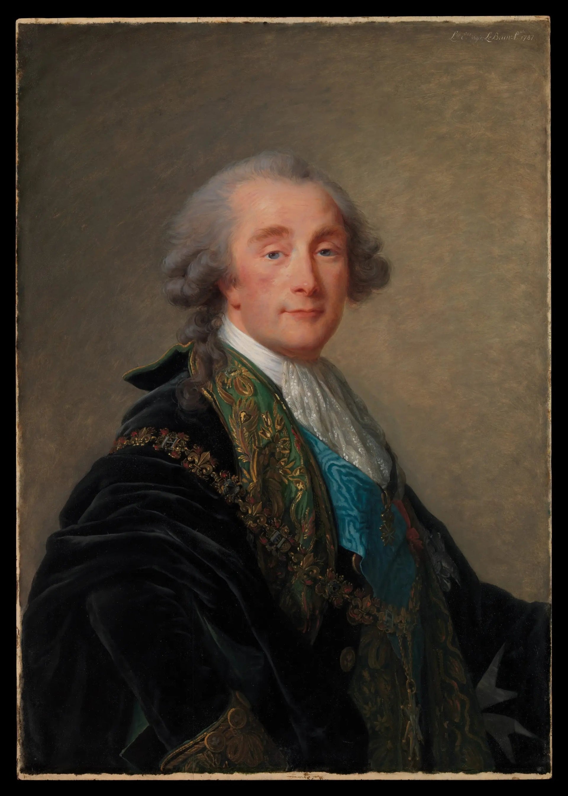 Alexandre Charles Emmanuel de Crussol-Florensac (1743-1815) - Élisabeth Vigée Le Brun image 1 copie de tableau peinte à la main