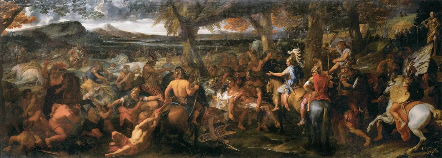 Alexandre et Porus - Charles Le Brun image 1 copie de tableau peinte à la main