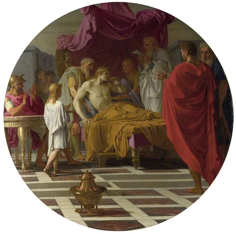 Alexandre et son docteur - Eustache Le Sueur image 1 reproduction d’œuvre d’art à l’huile