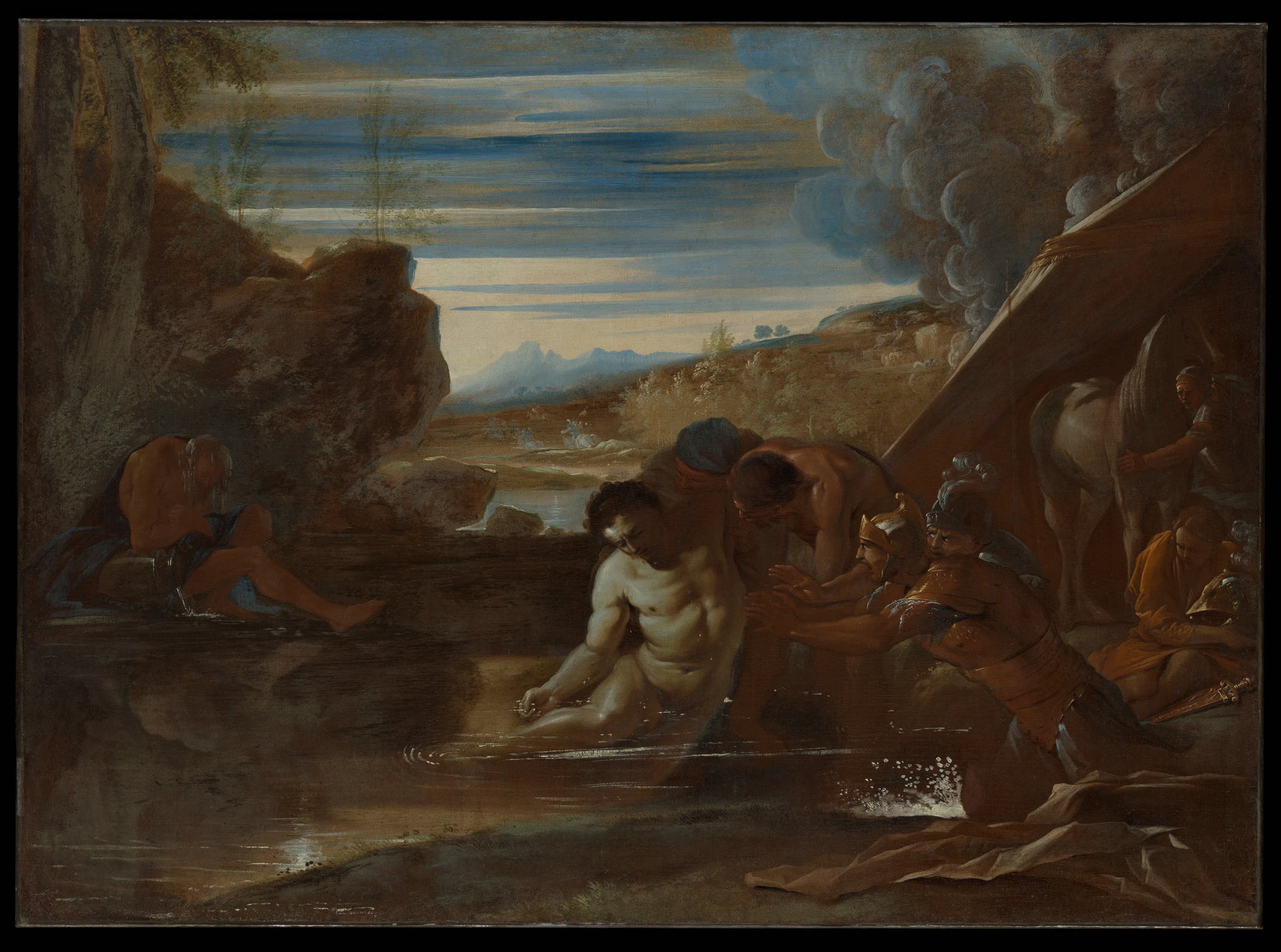Alexandre le Grand sauvé du fleuve Cydnus - Pietro Testa