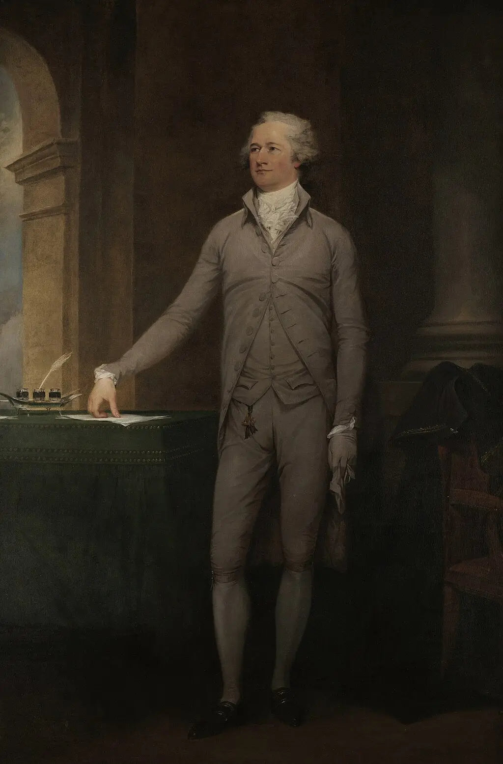 Alexandre Hamilton - John Trumbull image 1 reproduction de peinture à l’huile
