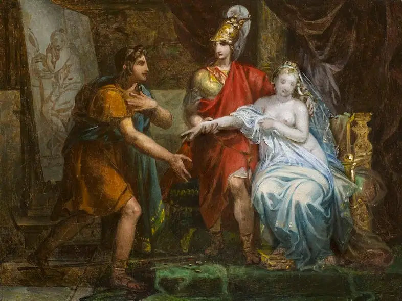 Alexandre le Grand cédant Campaspe à Apelle - Charles Meynier image 1 reproduction artisanale de tableau