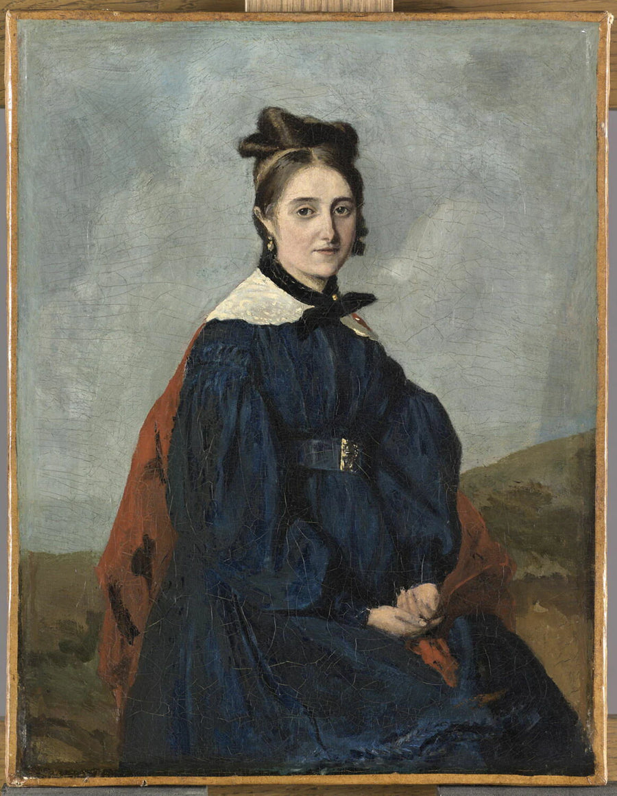 Alexina Legoux, employée chez Mme Sennegon, modiste, sœur de l'artiste - Jean-Baptiste Camille Corot