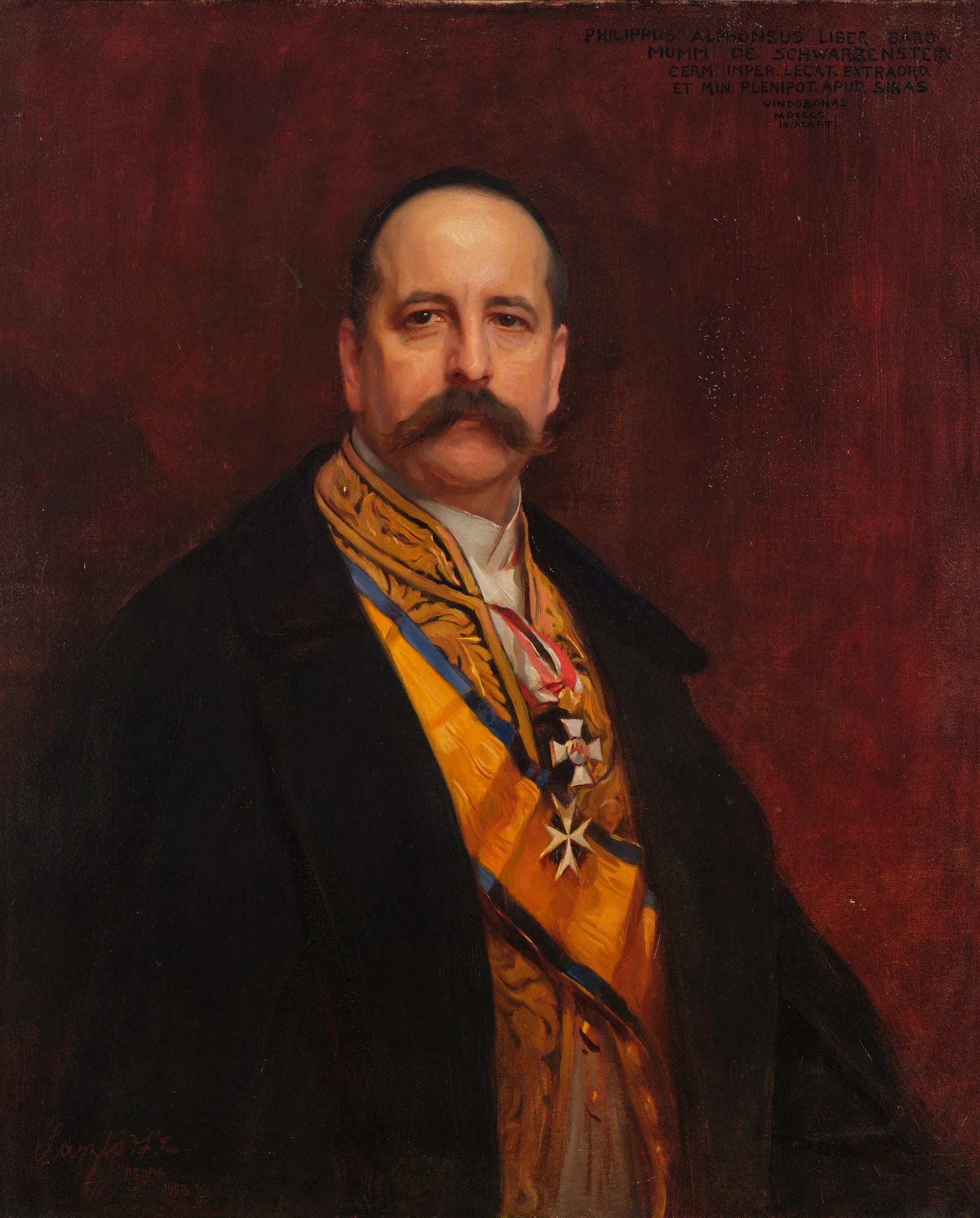 Alfons Mumm von Schwarzenstein - Philip de László image 1 reproduction de peinture à l’huile