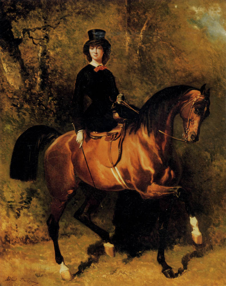 Amazone au bois de Boulogne - Alfred de Dreux