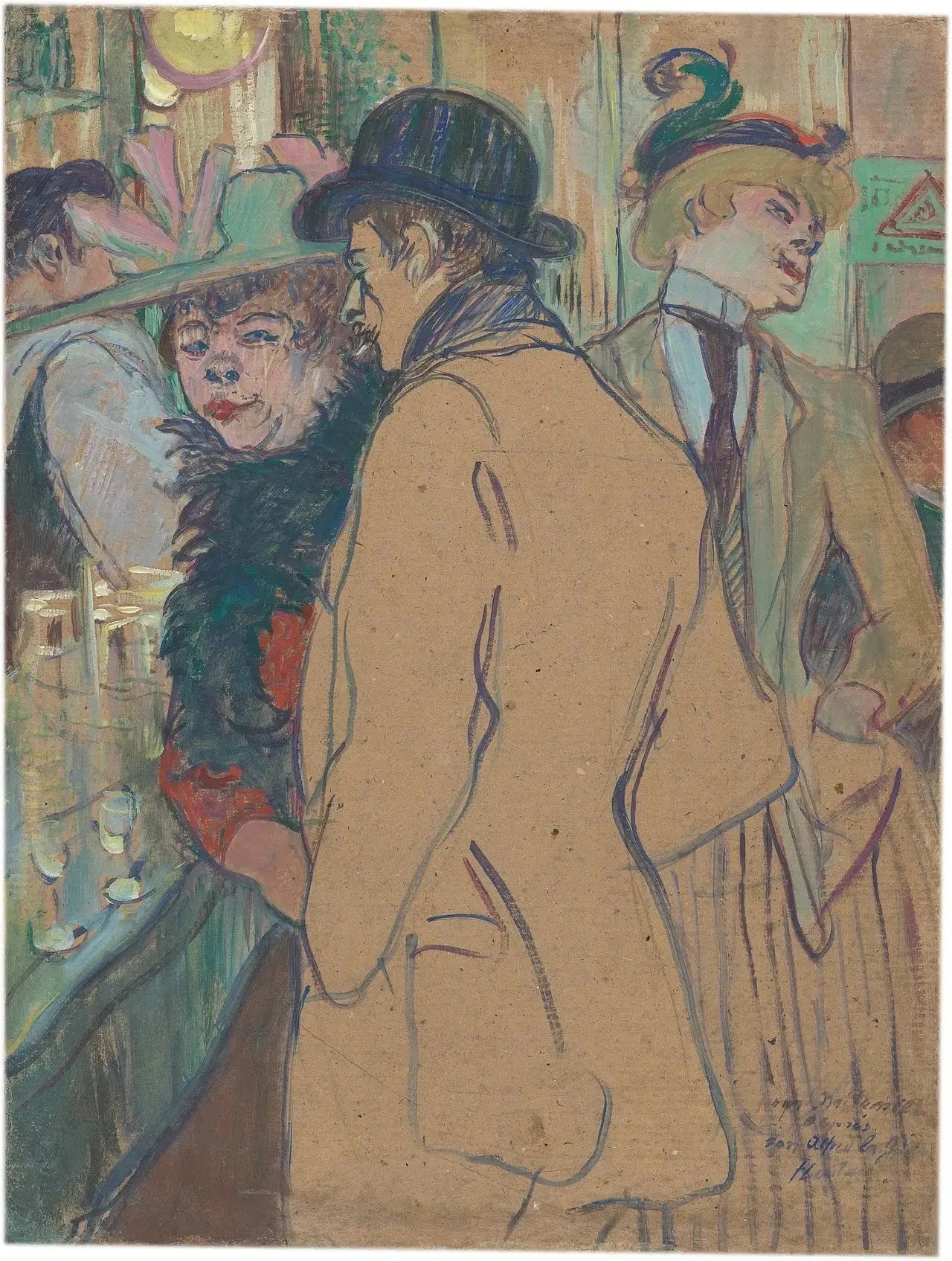 Alfred la Guigne - Henri de Toulouse-Lautrec image 1 reproduction de peinture à l’huile