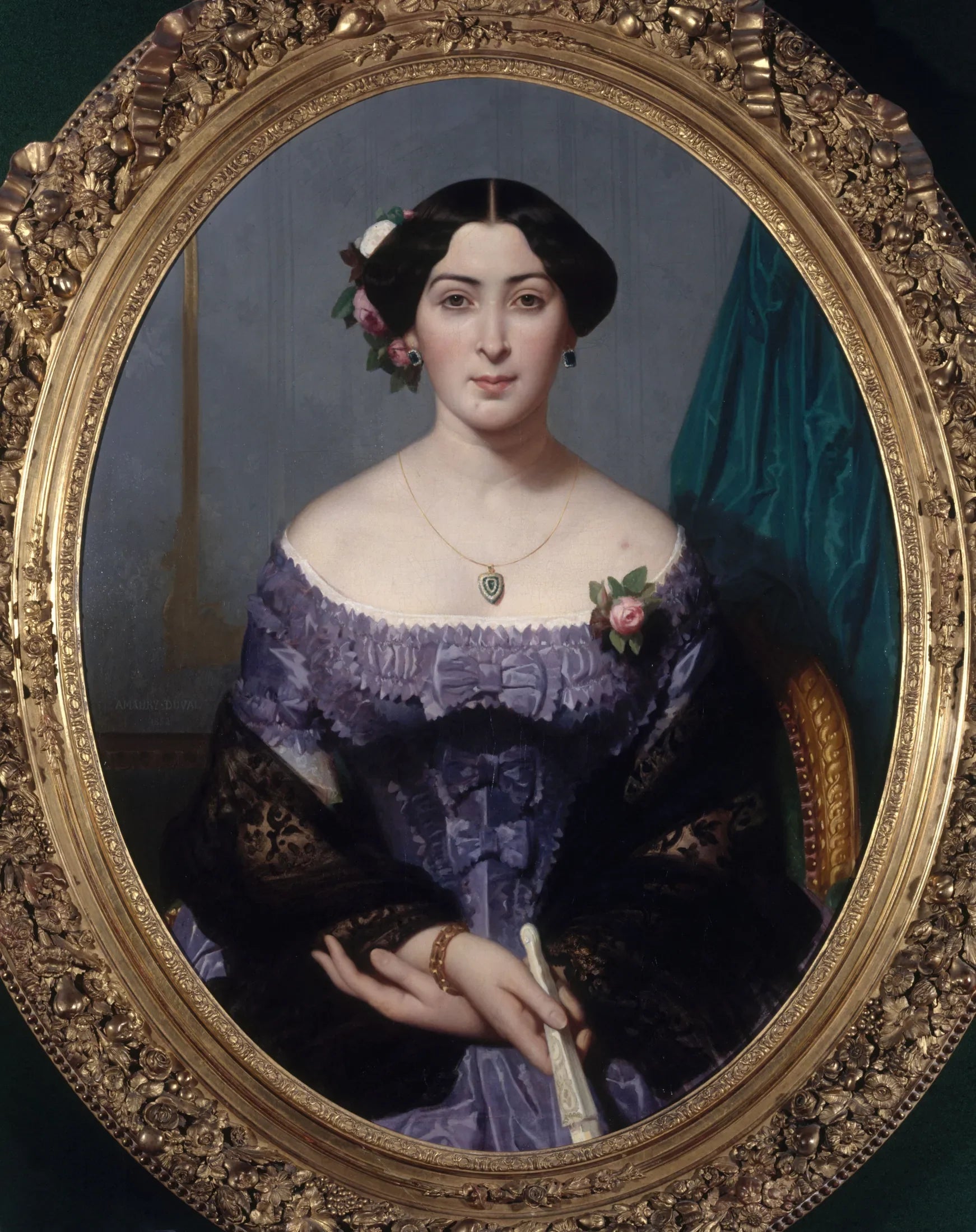 Alice Ozy (1820-1893), artiste dramatique - Amaury-Duval image 1 reproduction de peinture à l’huile