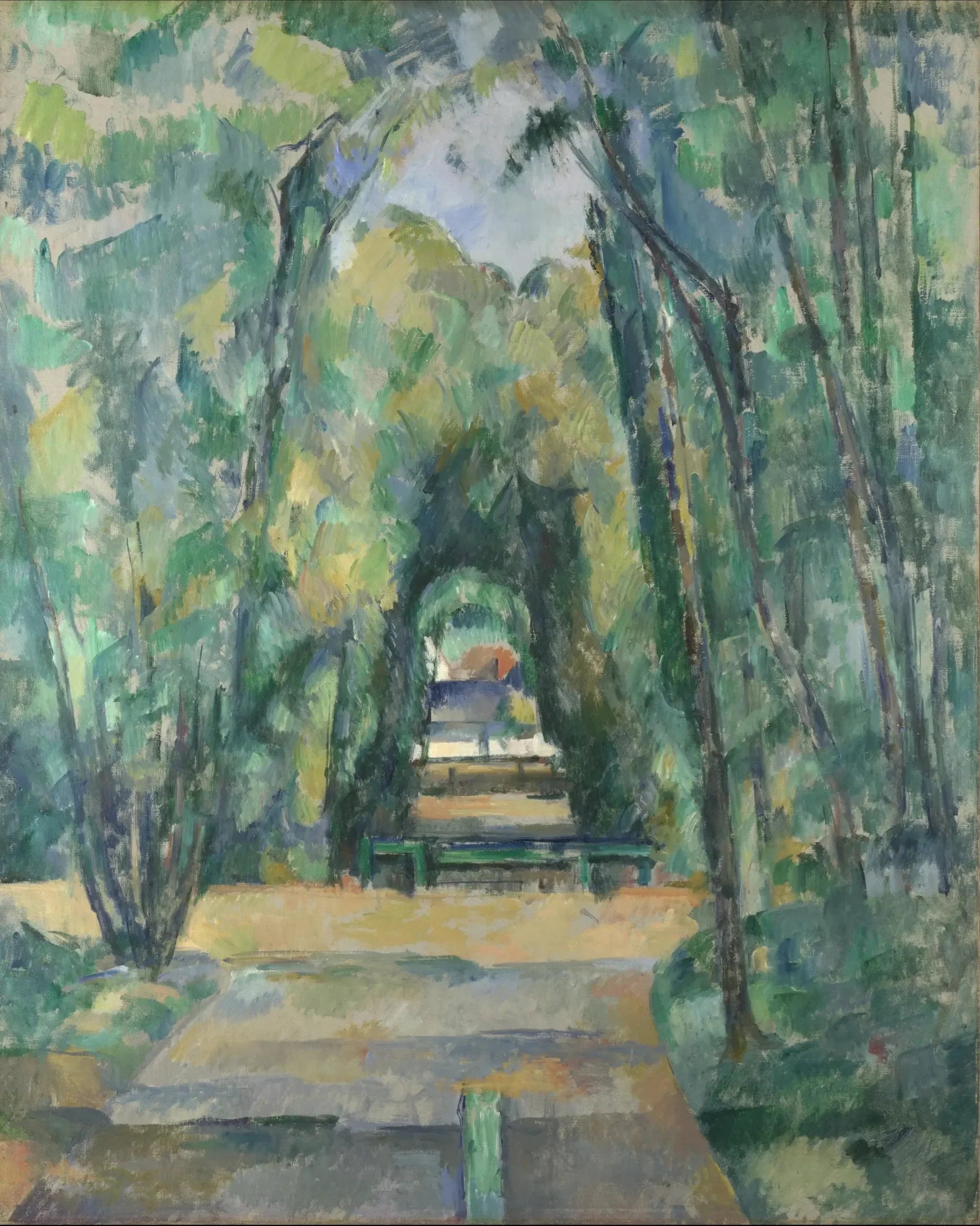 Allée à Chantilly - Paul Cézanne image 1 reproduction artisanale de tableau
