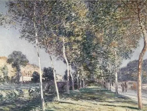 Allée de peupliers aux environs de Moret-sur-Loing - Alfred Sisley