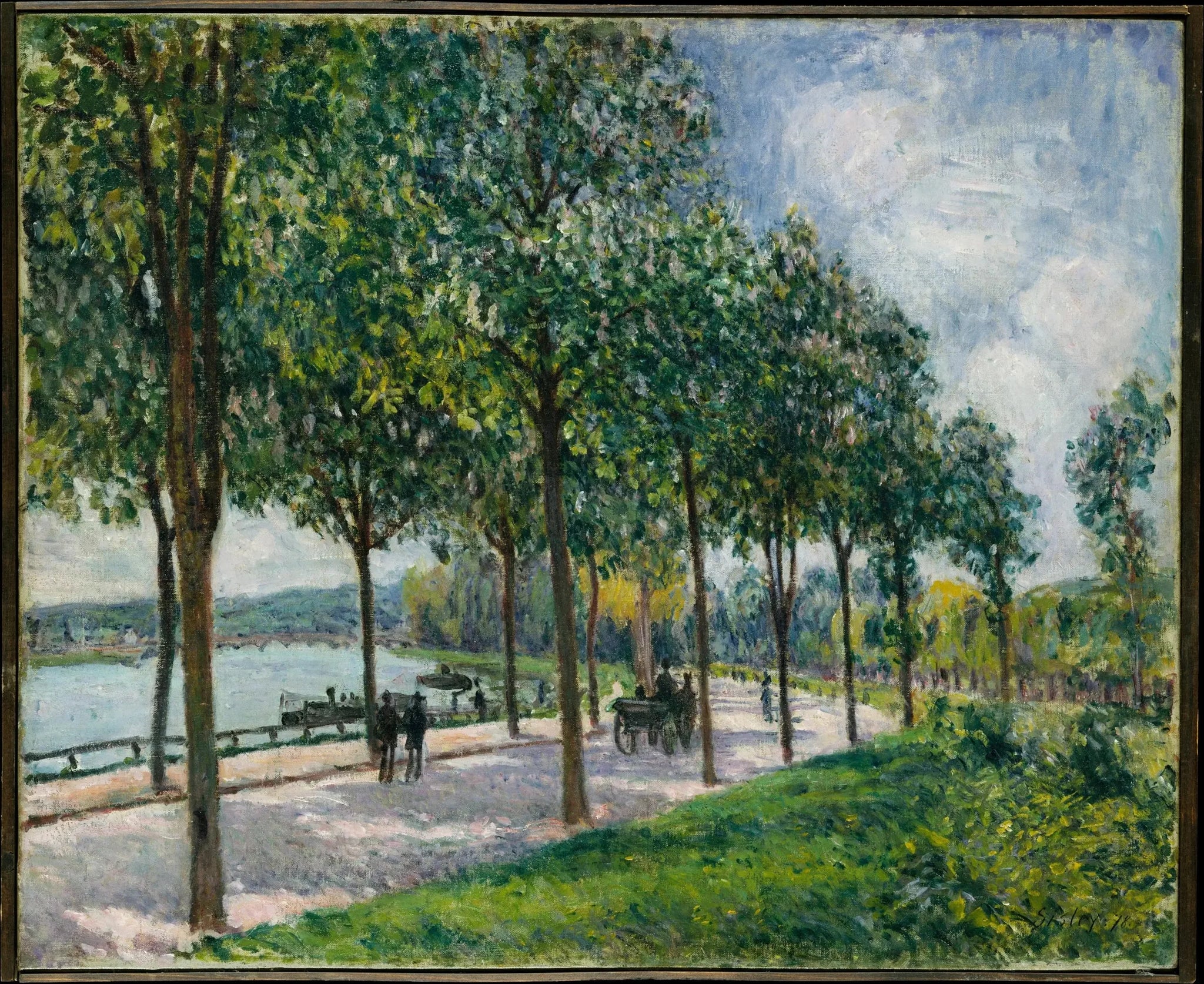 Allée des Châtaigniers - Alfred Sisley image 1 tableau peint à l’huile sur toile