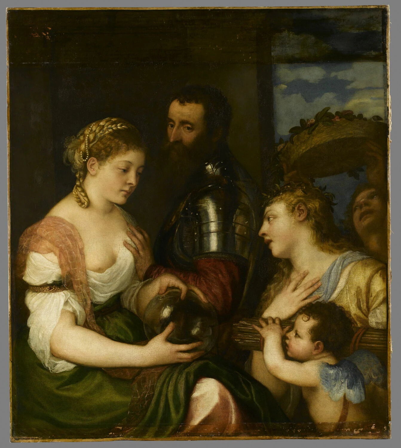 Allégorie conjugale (Allégorie de la séparation?), dit à tort Allégorie d'Alphonse d'Avalos - Tiziano ou Titien