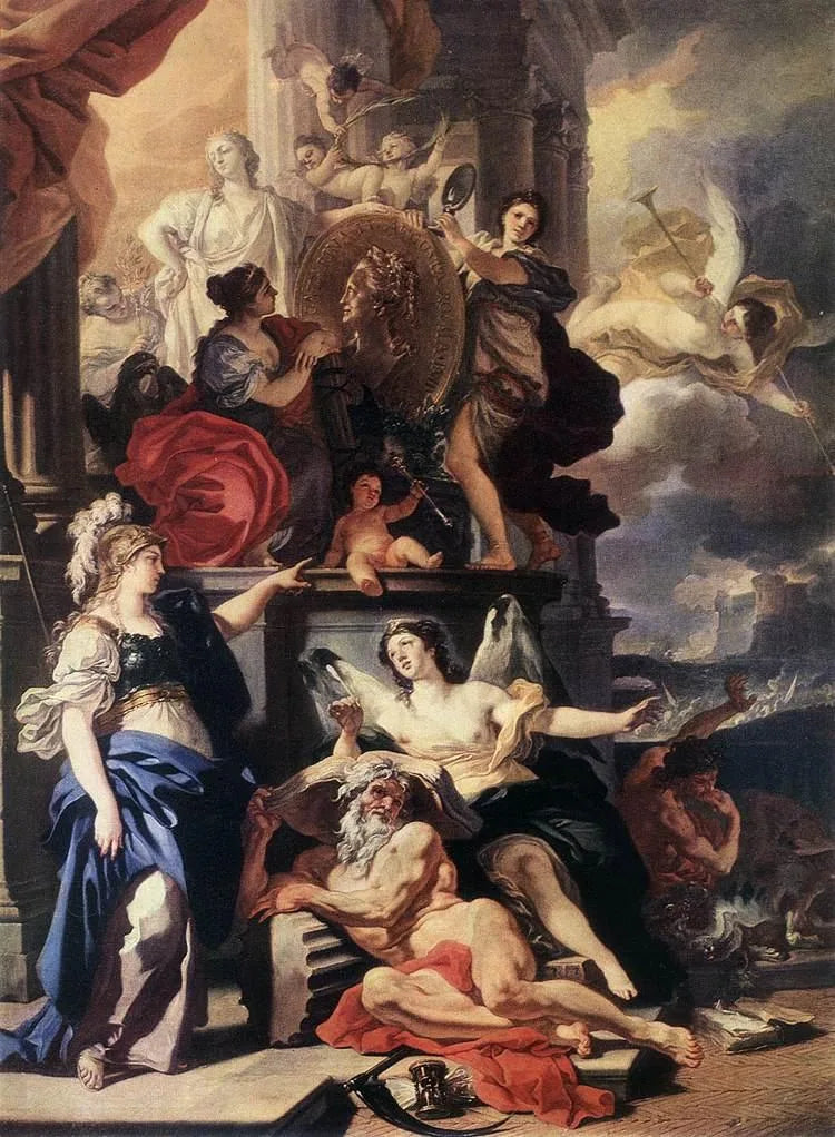 Allégorie d'un Règne - Francesco Solimena image 1 tableau peint à l’huile sur toile