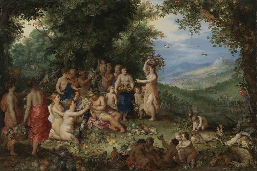 Allégorie de l'automne - Jan Brueghel l'Ancien image 1 reproduction de peinture à l’huile