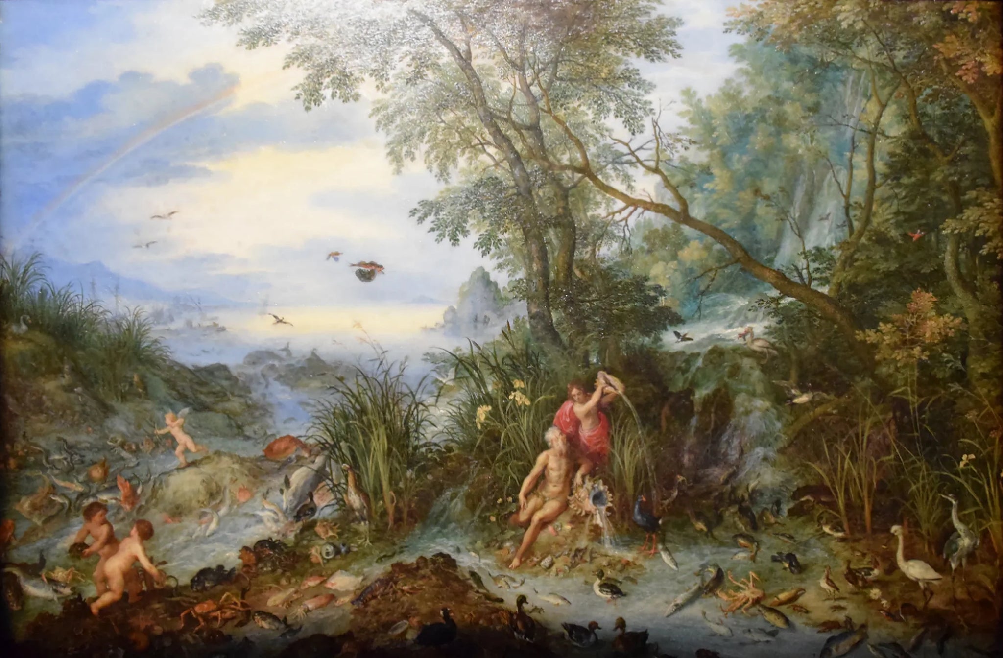 Allégorie de l'eau - Jan Brueghel l'Ancien image 1 copie de tableau peinte à la main