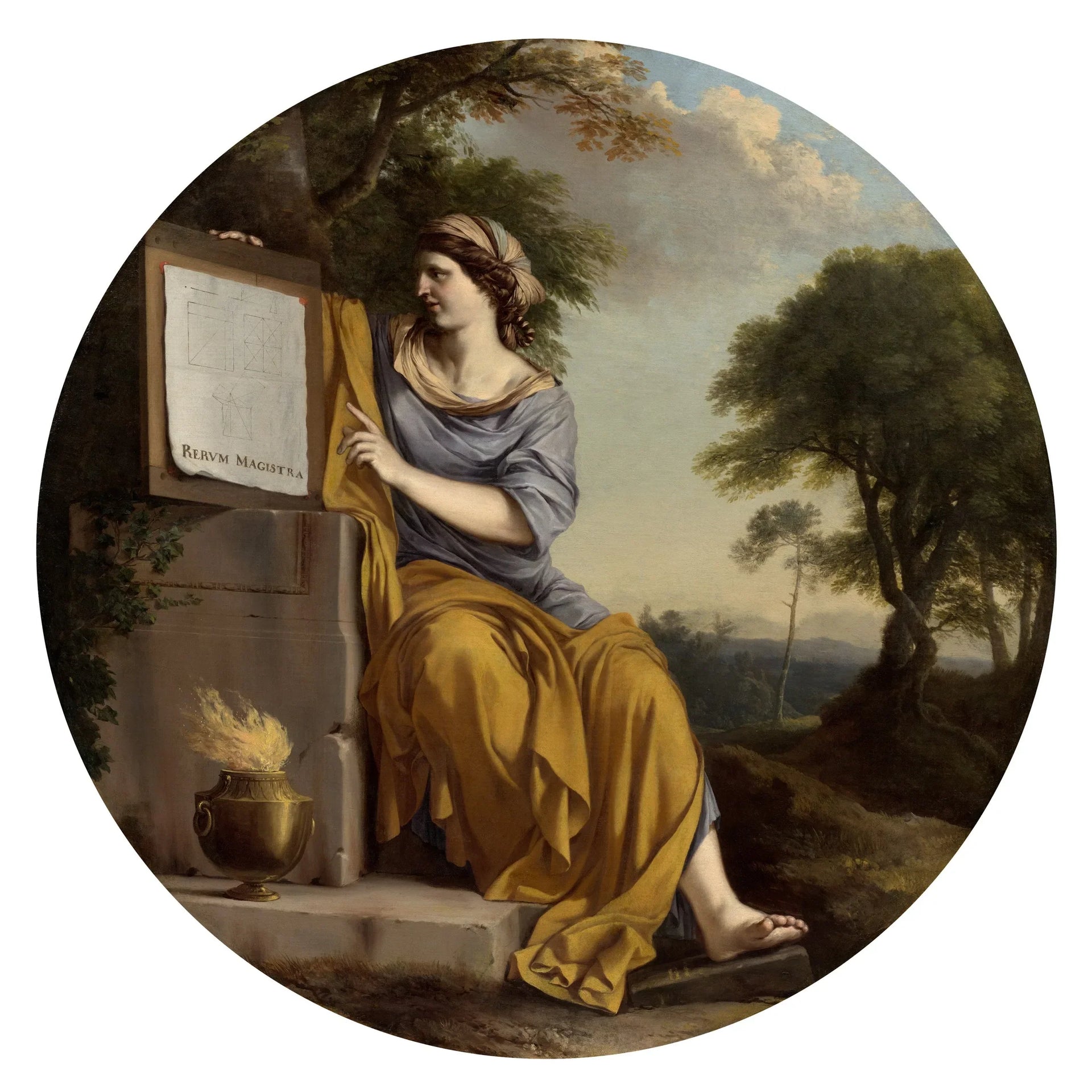 Allégorie de l'expérience scientifique - Laurent de La Hyre image 1 reproduction d’œuvre d’art à l’huile