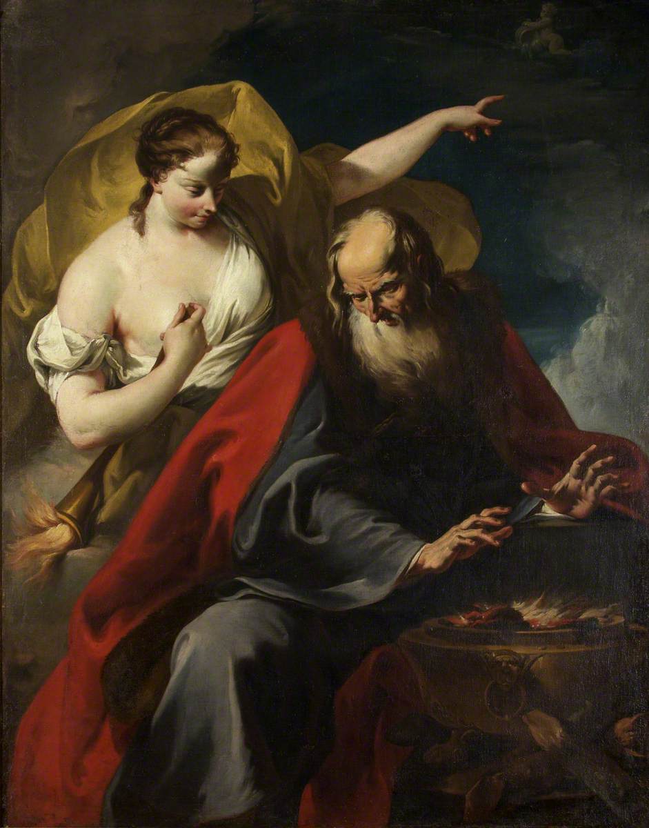 Allégorie de l'hiver et de l'été - Giovanni Battista Pittoni image 1 reproduction d’œuvre d’art à l’huile