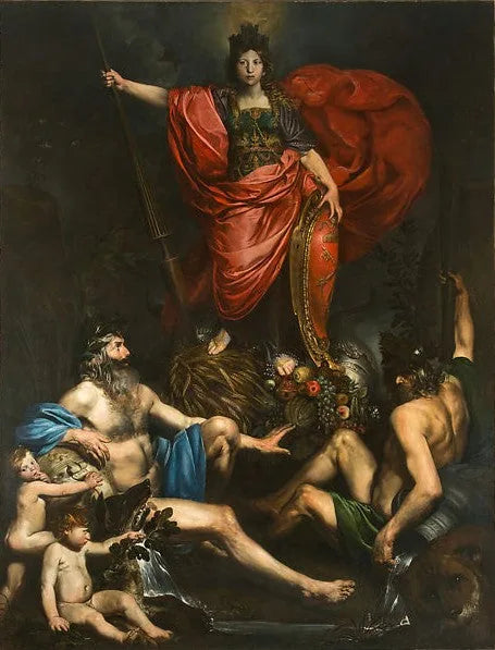 Allégorie de l'Italie - Valentin de Boulogne image 1 copie peinte à la main à l’huile