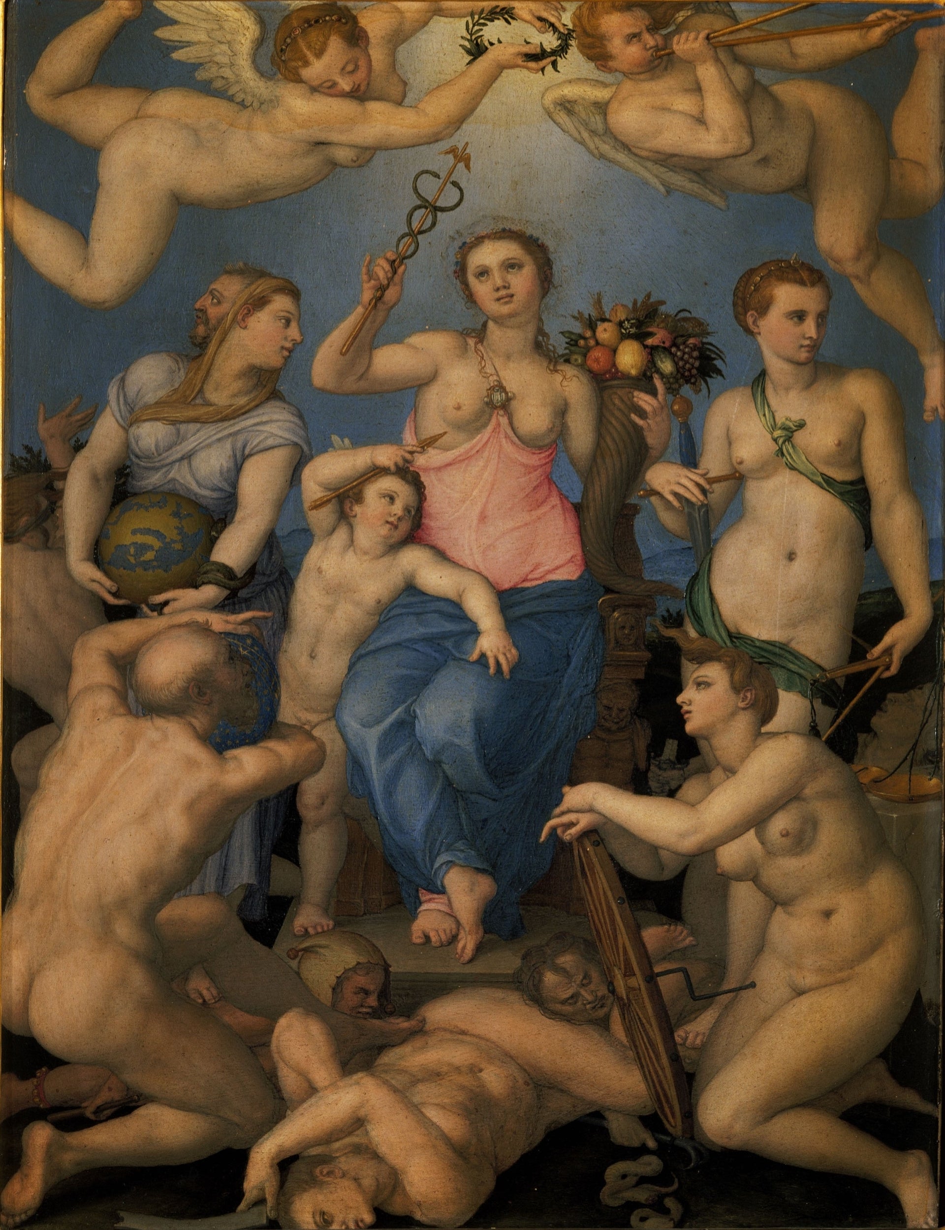 Allégorie de la Félicité - Bronzino image 1 copie peinte à la main à l’huile
