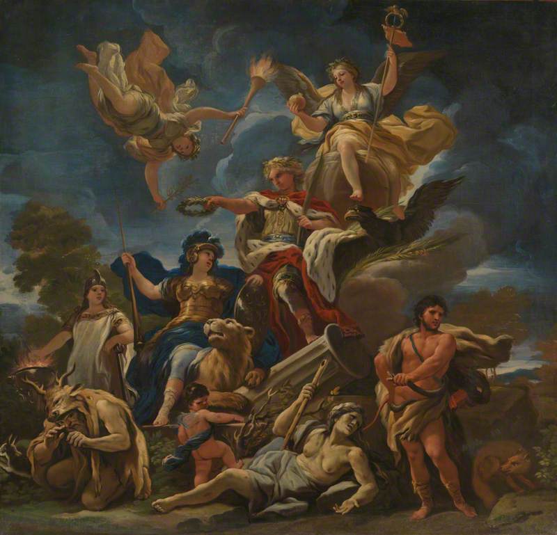 Allégorie de la Force - Luca Giordano image 1 tableau peint à l’huile sur toile