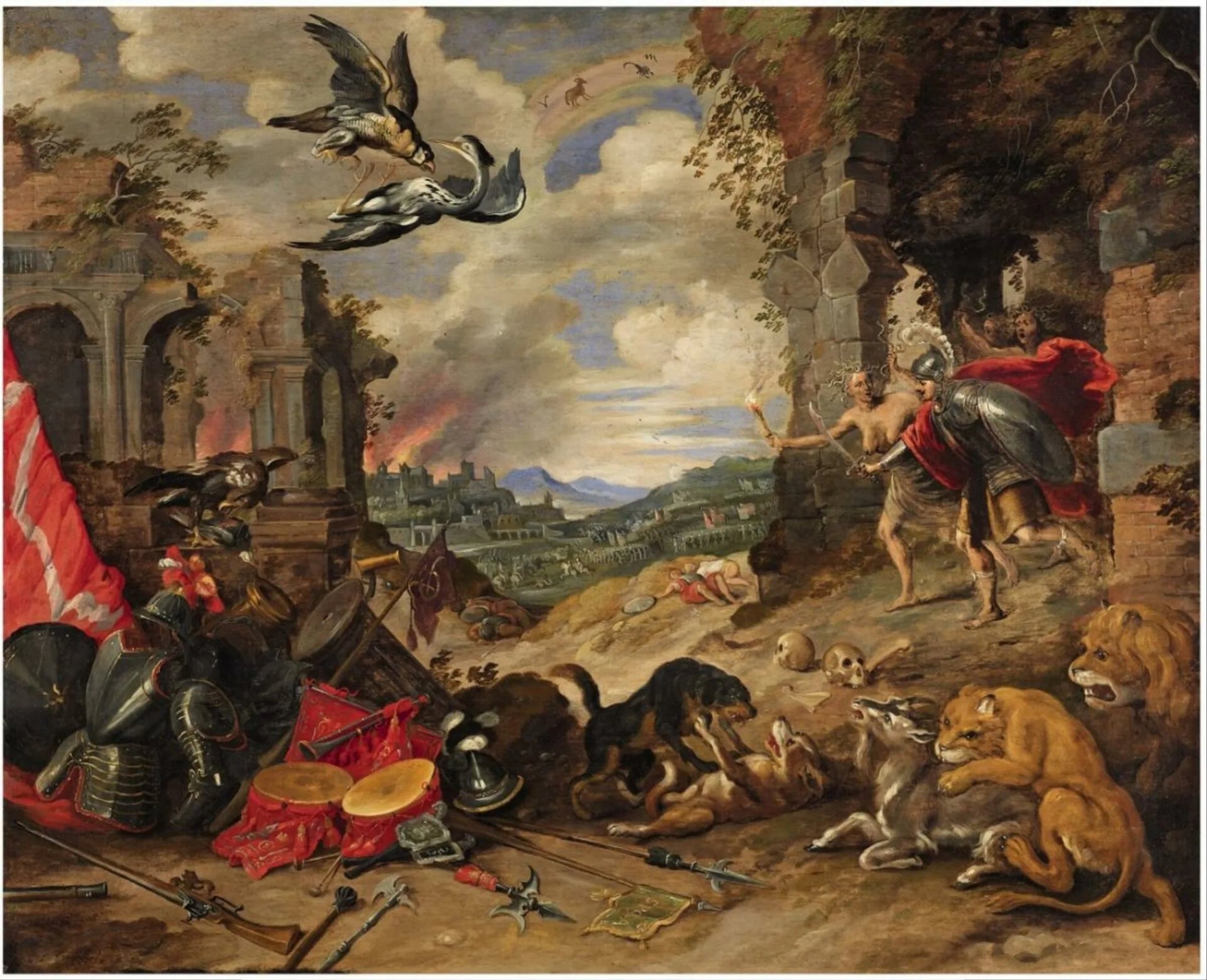 Allégorie de la guerre - Jan Brueghel le Jeune image 1 tableau peint à l’huile sur toile