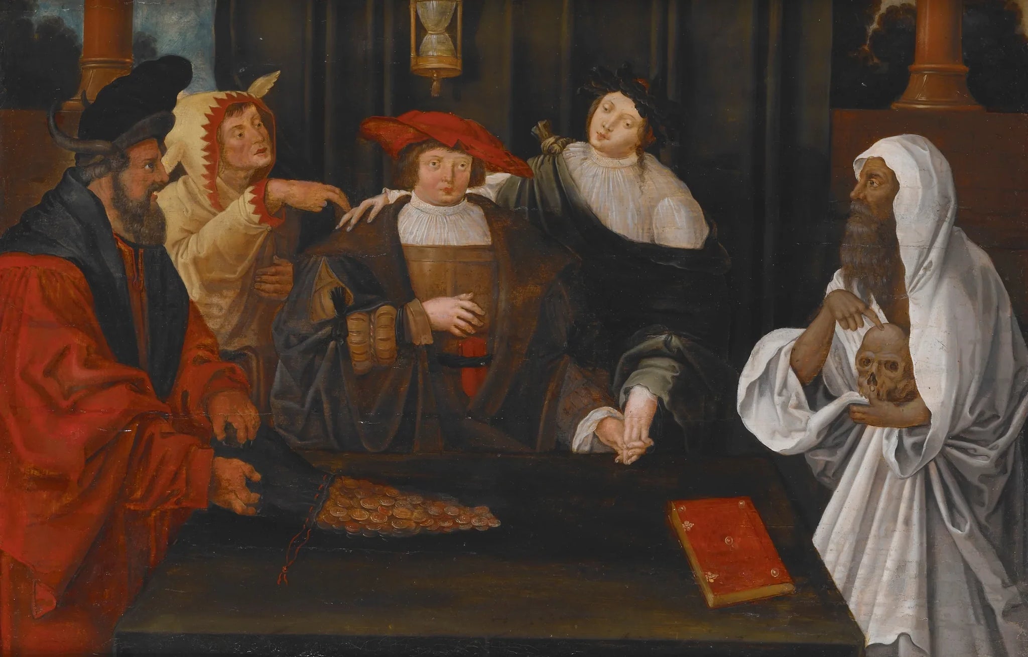 Allégorie de la jeunesse traversant la gloire et la folie - Lucas van Leyden image 1 reproduction d’œuvre d’art à l’huile