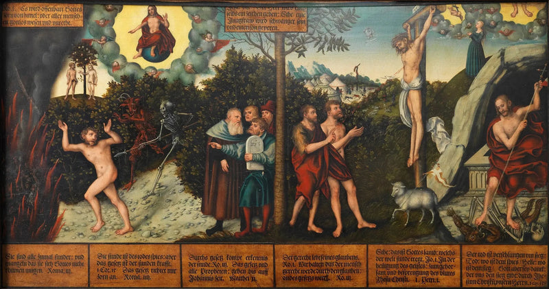Allégorie de la loi et de la grâce - Lucas Cranach the Elder