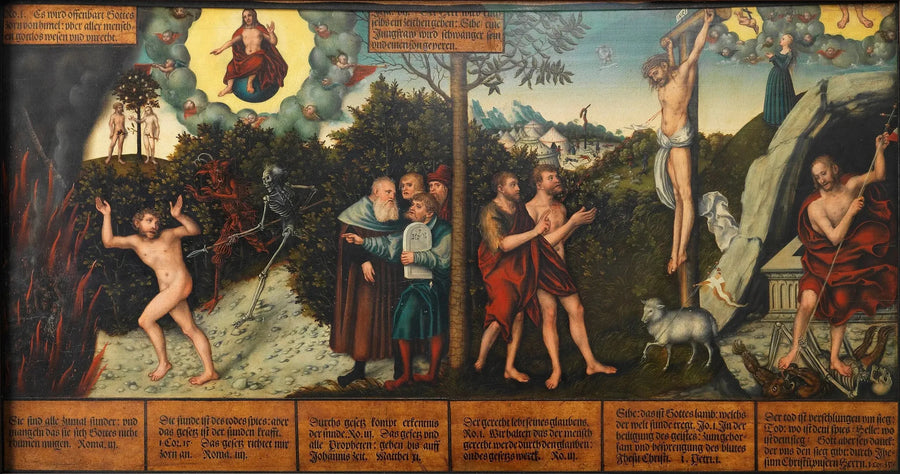 Allégorie de la loi et de la grâce - Lucas Cranach the Elder