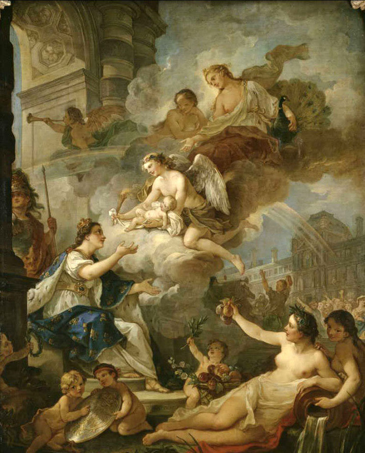Allégorie de la naissance de Marie-Zéphirine de France, fille du dauphin Louis de France - Charles-Joseph Natoire