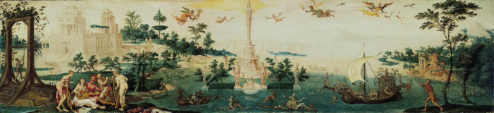 Allégorie de la nature - Maarten van Heemskerck image 1 reproduction artisanale de tableau