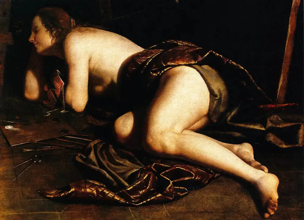 Allégorie de la Peinture - Artemisia Gentileschi image 1 reproduction de peinture à l’huile