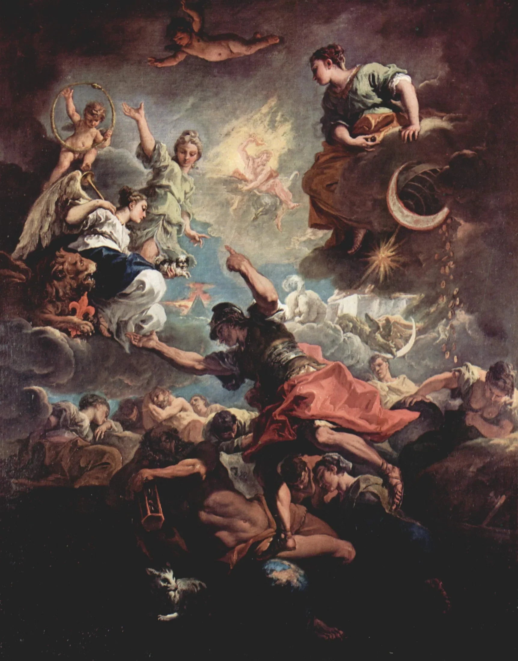 Allégorie de la Toscane - Sebastiano Ricci image 1 reproduction artisanale de tableau