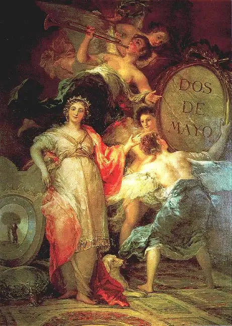 Allégorie de la ville de Madrid - Francisco de Goya image 1 tableau peint à l’huile sur toile