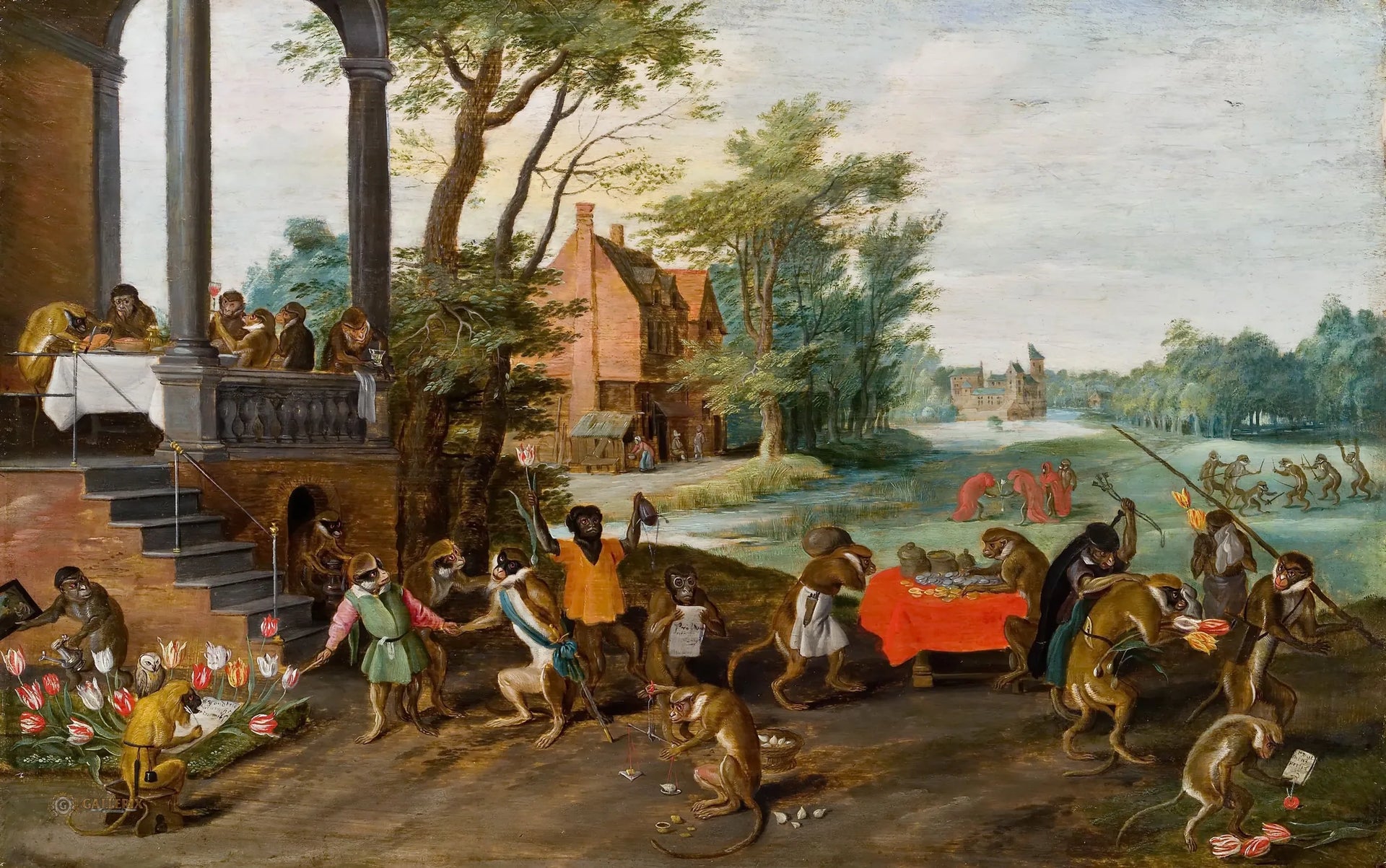 Allégorie de Tulipomania - Jan Brueghel le Jeune image 1 tableau peint à l’huile sur toile