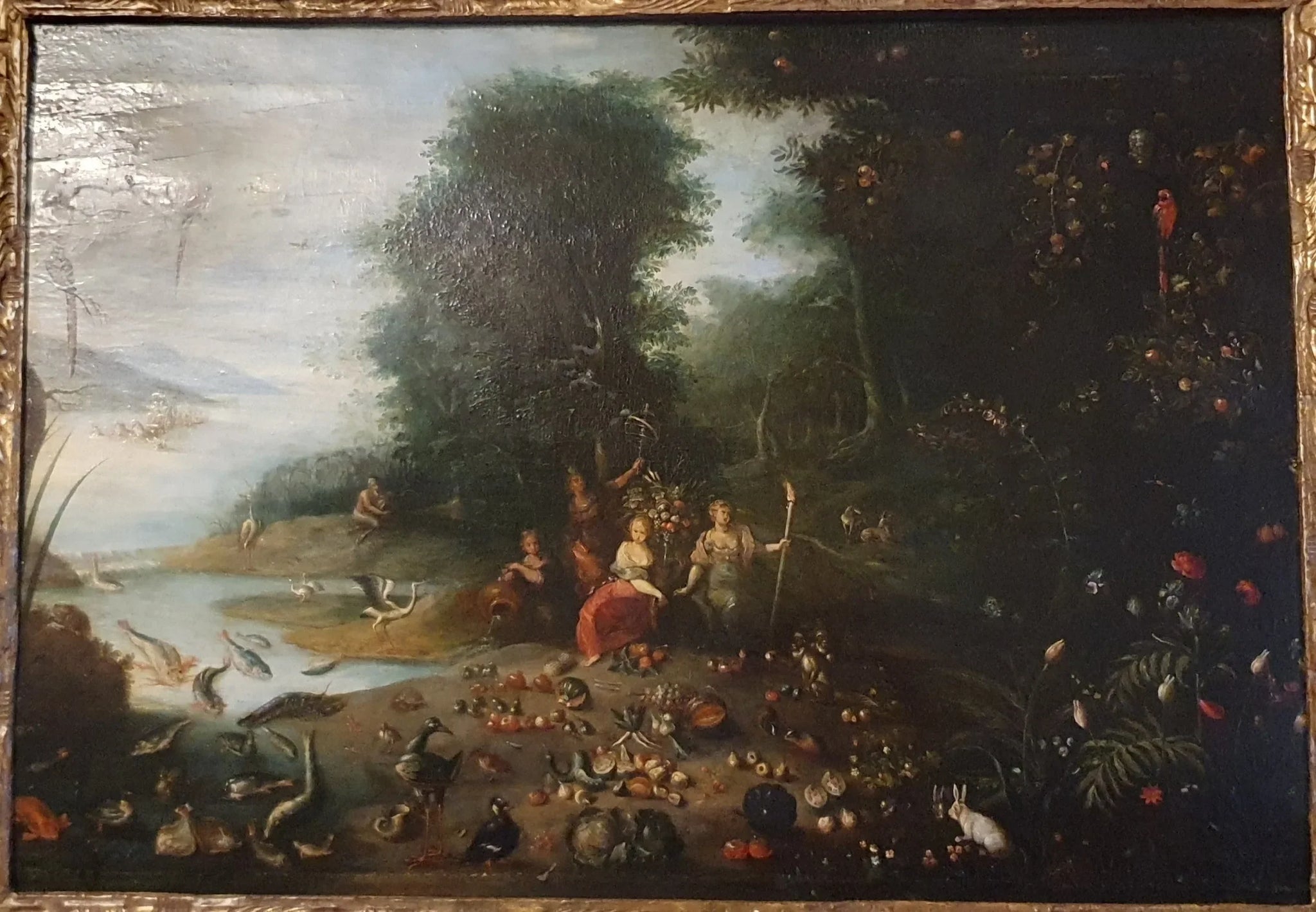 Allegorie der der Elemente - Jan Brueghel l'Ancien image 1 reproduction artisanale de tableau