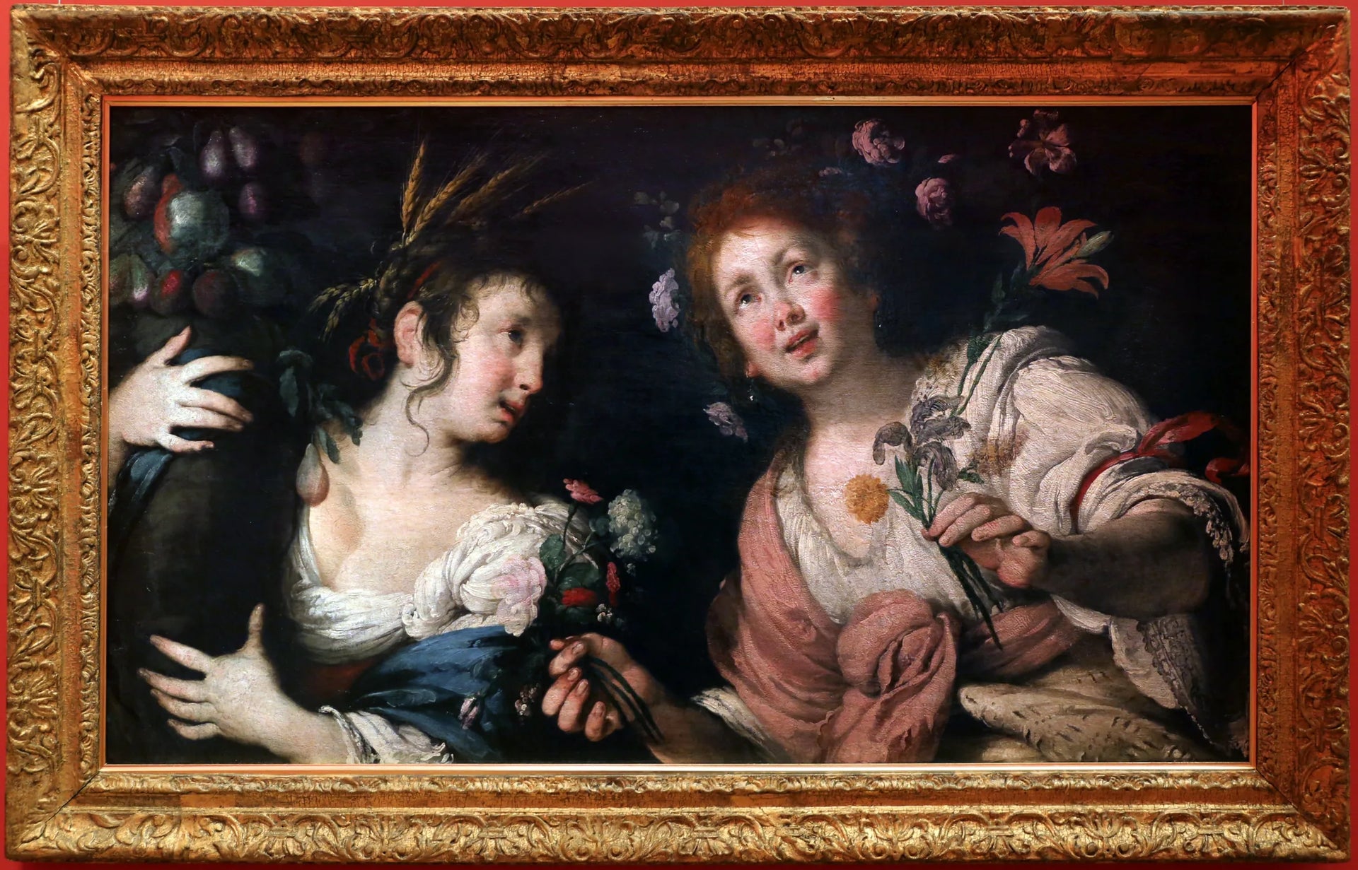 Allégorie du printemps et de l'été - Bernardo Strozzi image 1 copie de tableau peinte à la main